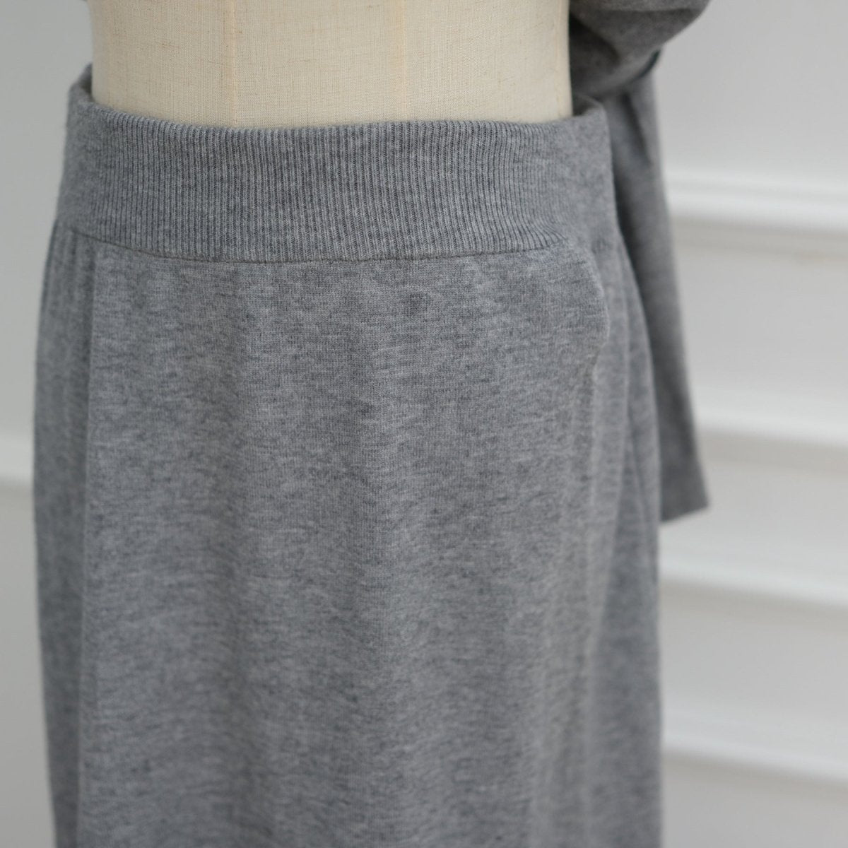 Thick Knit Hooded Sweatshirt & Skirt Set(MS176) - Mariam's Collection