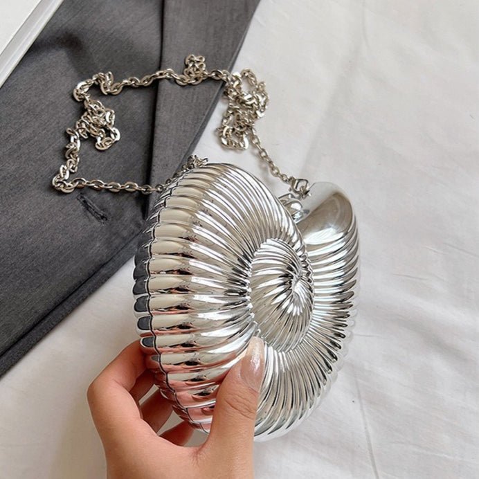 Unique Chic Conch Shell Inspired Clutch Bag (MAC311) - Mariam's Collection