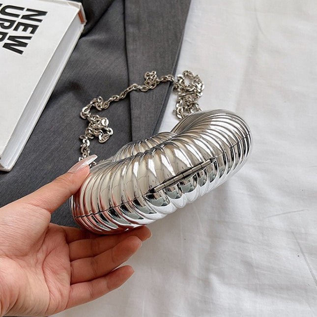 Unique Chic Conch Shell Inspired Clutch Bag (MAC311) - Mariam's Collection