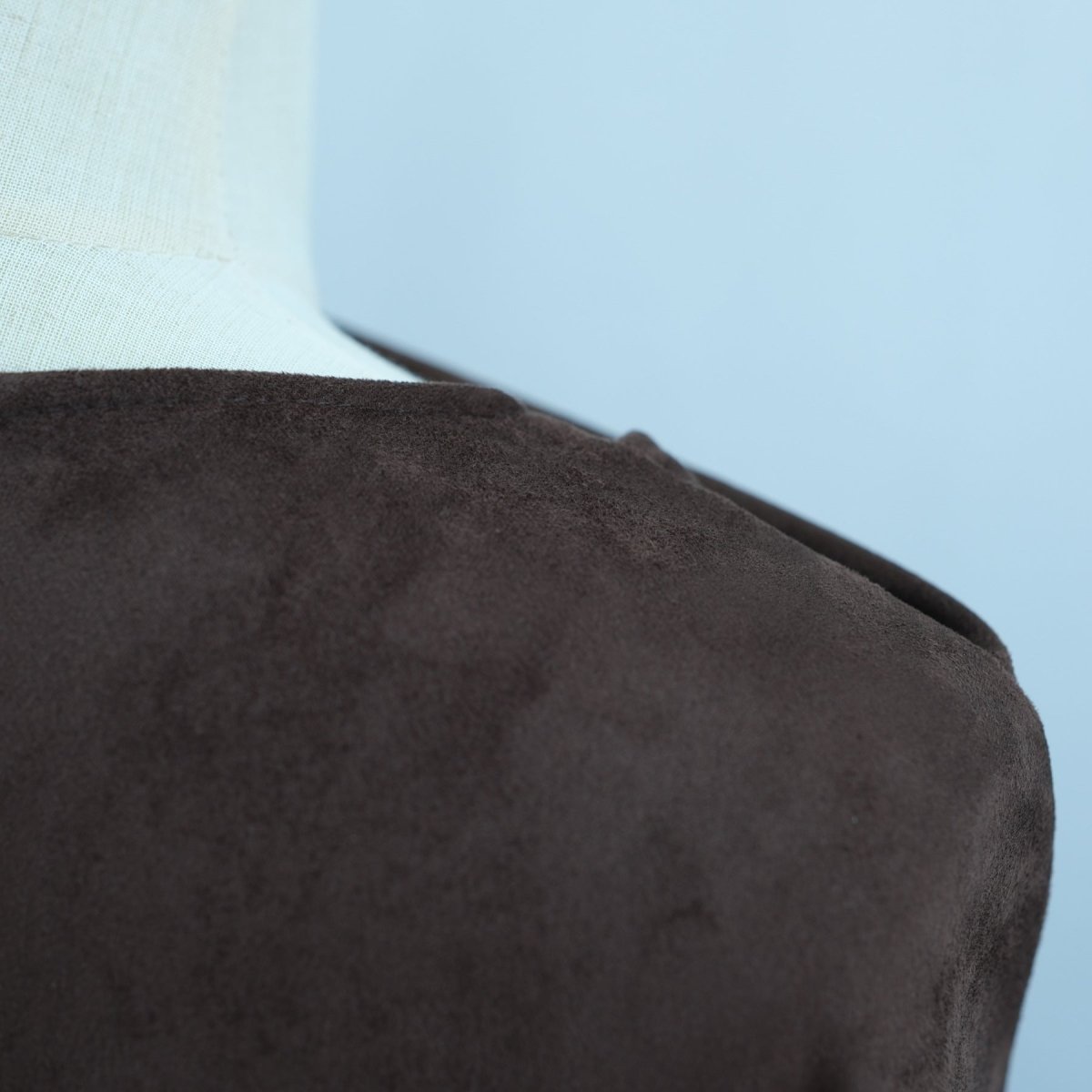 V - Neck Suede - Look Abaya with Attached Cape(MOA247) - Mariam's Collection