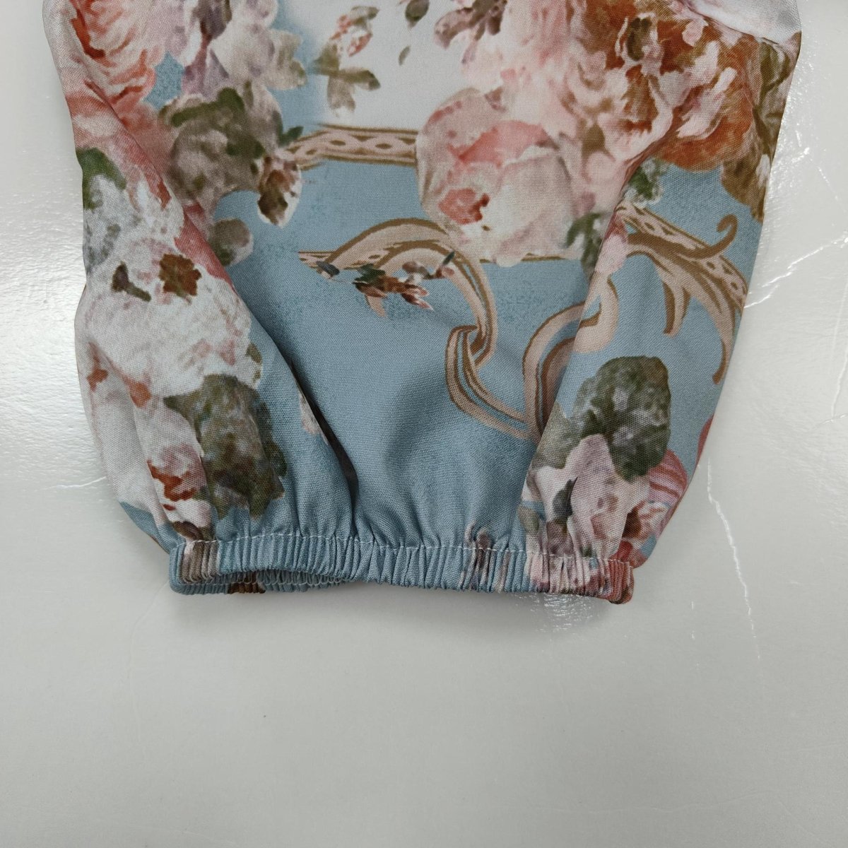 Vintage Floral Maxi Dress | V - Neck Long Sleeve Victorian Style Dress(MA378) - Mariam's Collection