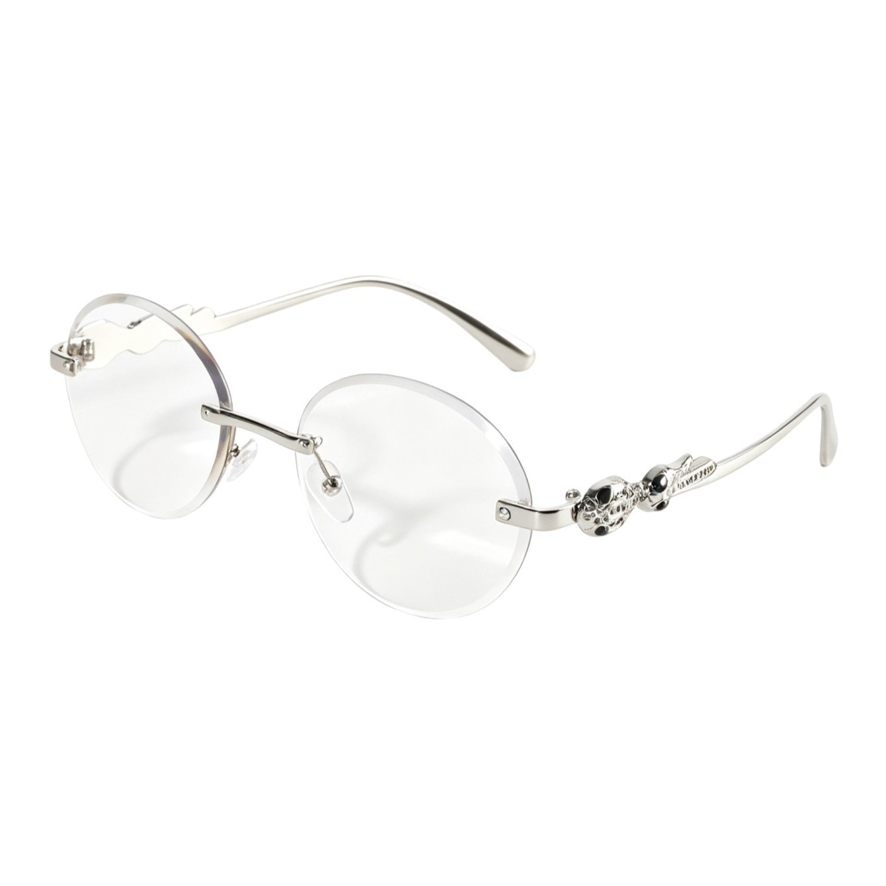 Vintage Oval Rimless Sun Glasses（MAC446） - Mariam's Collection