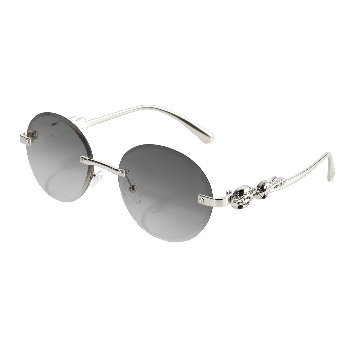 Vintage Oval Rimless Sun Glasses（MAC446） - Mariam's Collection