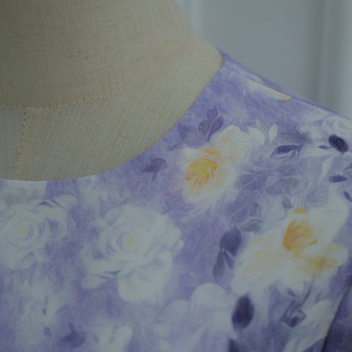 Mint green colourway of watercolour floral bell sleeve maxi dress