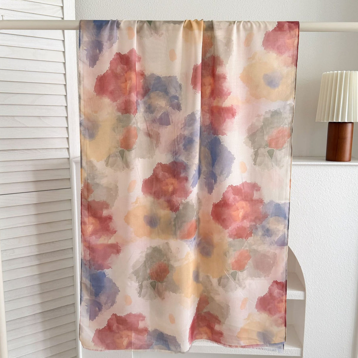 Watercolour & Tie-Dye Print Lightweight Hijab Scarf(MH257) - Mariam's Collection