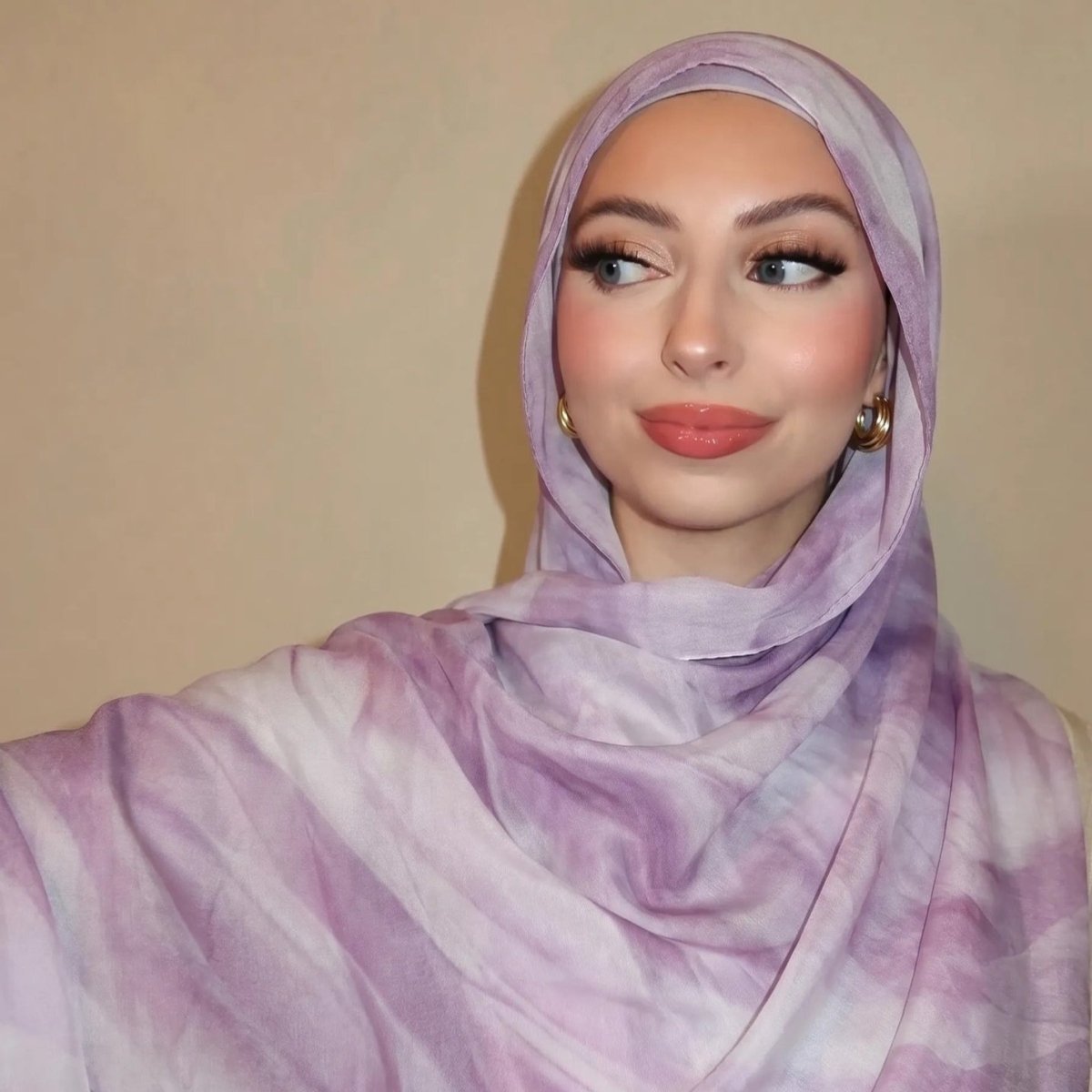 Watercolour Wash Hijab Scarf(MH240) - Mariam's Collection