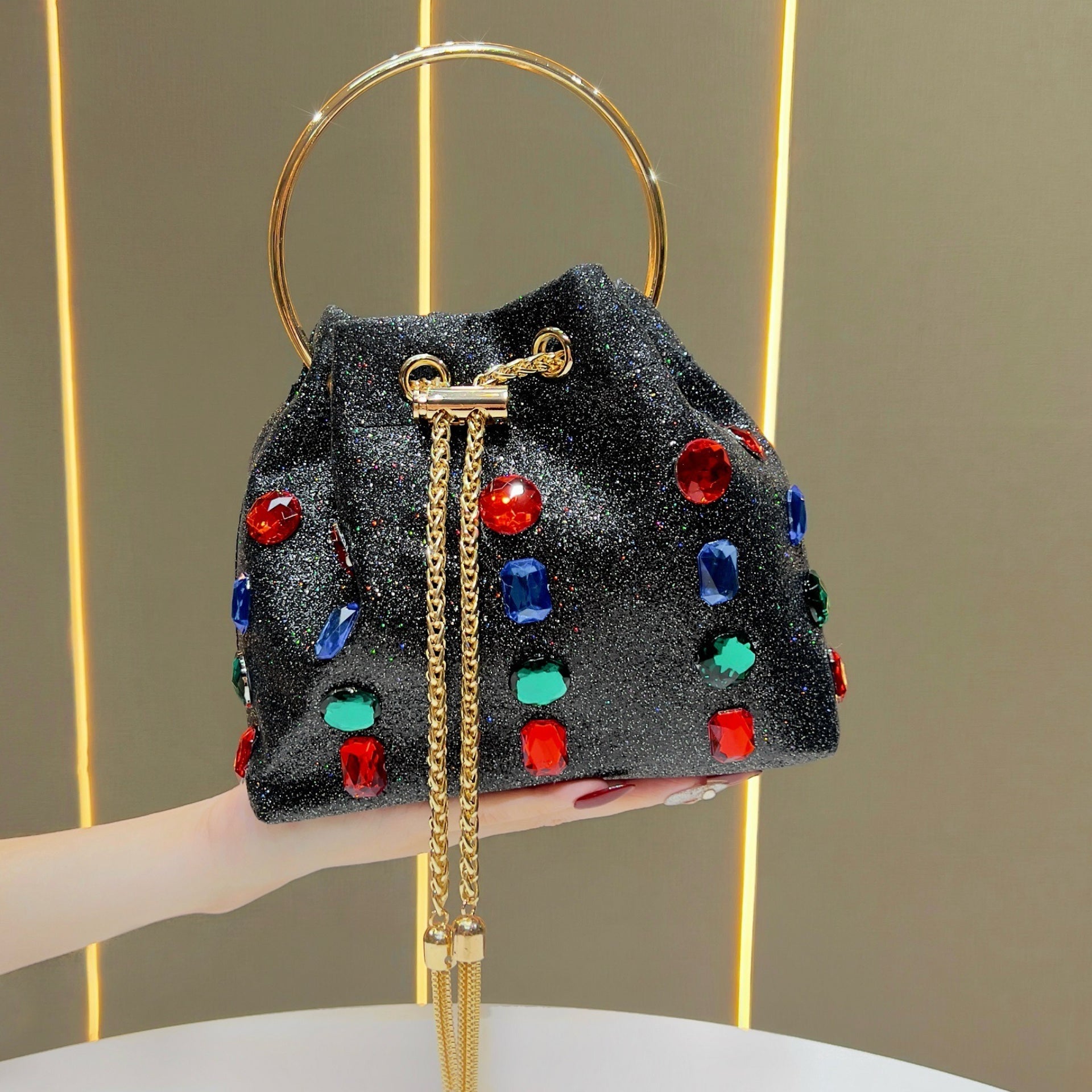 Women's Bucket Bag & Evening Chain Crossbody（MAC437） - Mariam's Collection