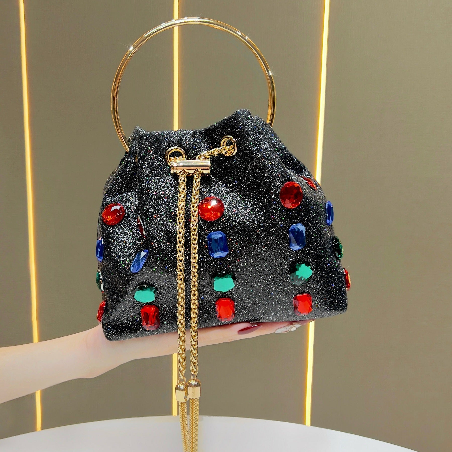 Women's Bucket Bag & Evening Chain Crossbody（MAC437） - Mariam's Collection