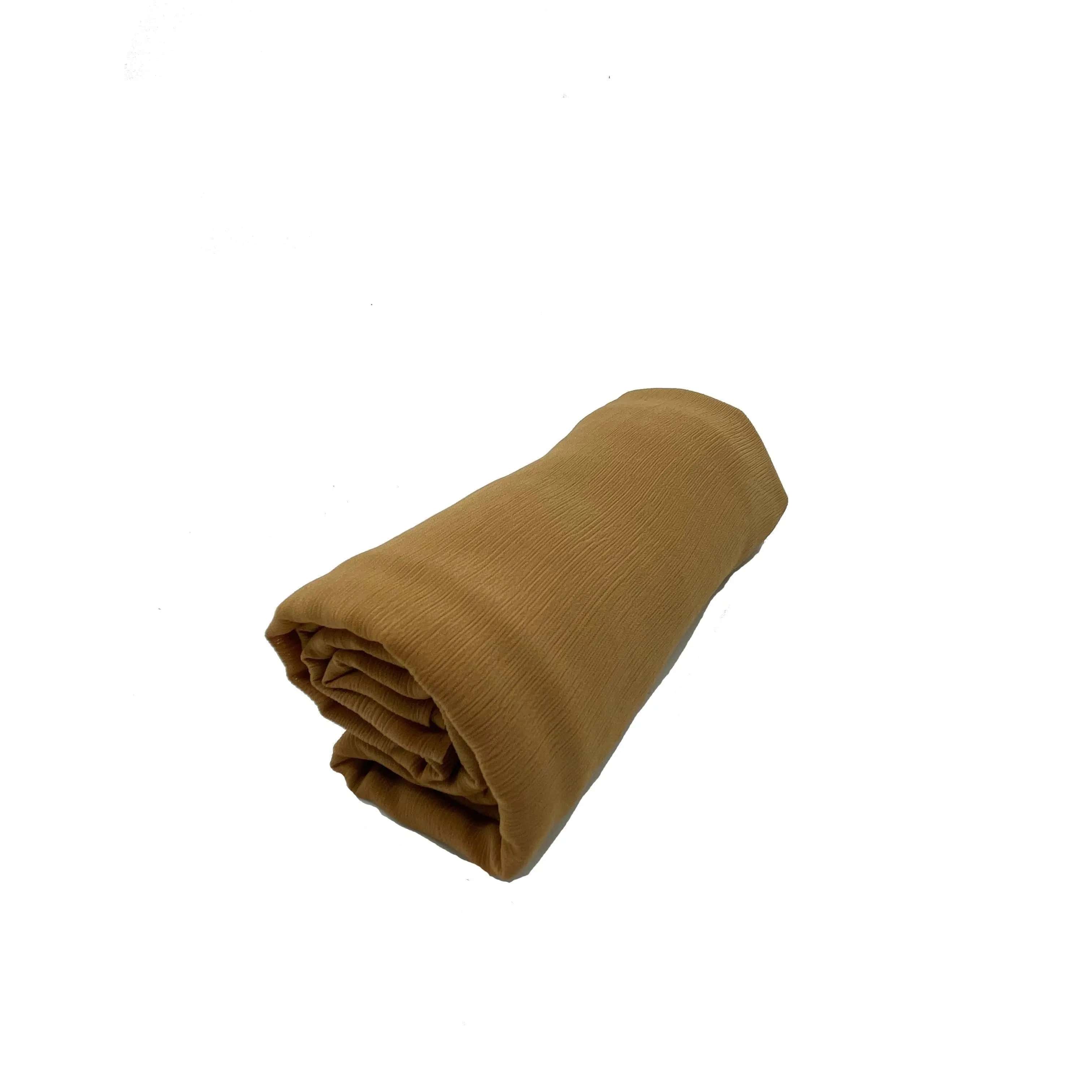 MH003 Crepe Scarf Crinkle Chiffon Hijab for Women Shawls Ripple Pleated - Mariam's Collection
